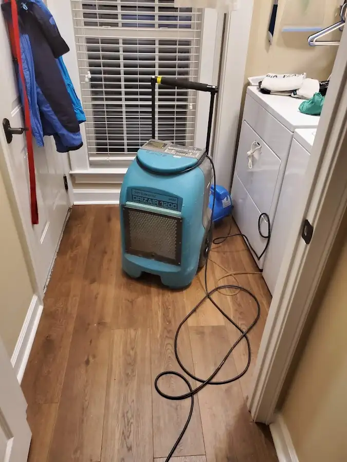Commercial dehumidifier deployed for Flood Damage Cleanup in North Tonawanda